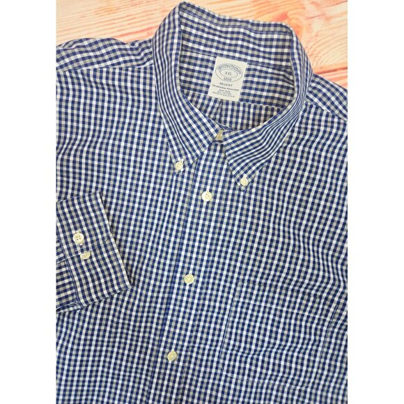Brooks Brothers 1818 Regent XXL Non-Iron Gingham Dress Shirt - Picture 4 of 6